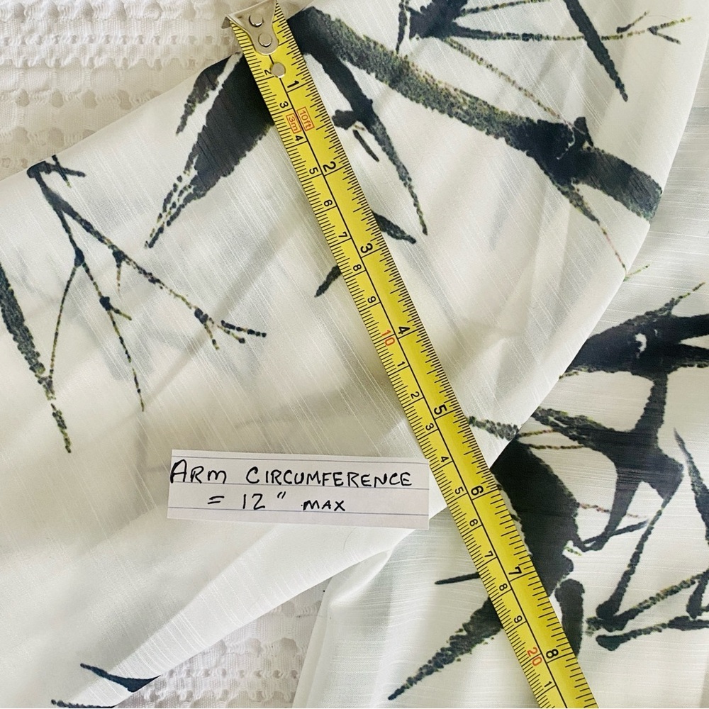 Two Piece Dress Birds & Bamboo Sheath with Duster Mandarin Collar L (StyleWe XL) - Picture 15 of 16